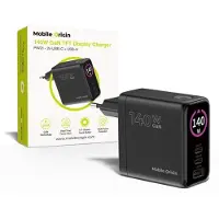 Mobile Origin Chargeur d'écran 140 W GaN Pw21 - 2 ports USB-C + 1 port USB-A