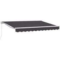 vidaXL Store à enroulement manuel, anthracite, 3 x 2,5 m