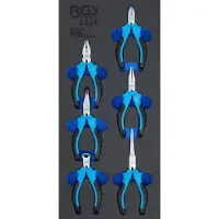 Bgs Jeu de mini-pinces de précision 6 pcs. 1/3 de tiroir