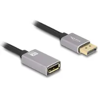 DeLOCK Câble d'extension Delock DisplayPort 8K 60 Hz 1 m métal gris sans fo