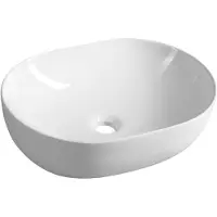 A&n&a aqualine Vasque en céramique à poser 49x36cm, blanc