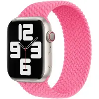 Apple Bracelet tressé pour Watch | 44/45/46/49 mm - Taille 4 - Flamingo