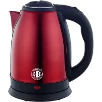 Herzberg HG-5011RED: Bouilloire électrique 1.8L 1500W en acier inoxydable - Rouge