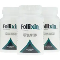 Pure 3x FOLLIXIN - Nouveaux cheveux, nouveau moi - Gélules capillaires - traitement efficace de la chute des cheveux