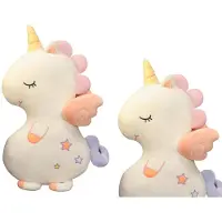 Lean Toys Peluche mascotte doudou licorne mignonne blanche 50cm