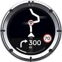 Beeline Appareil de navigation moto Moto II, boîtier en aluminium poli en acier inoxydable