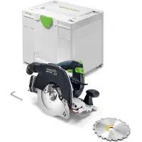 Festool HKC 55 KEB-Basic 18V Scie Circulaire Avec Capot Pendulaire Sans Fil Corps Dans Systainer