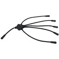 REV Distributeur d'éclairage LED Ritos pour jardin, modèle 5 voies, longueur 30 cm