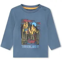 Timberland T-shirt enfant TEE-SHIRT MANCHES LONGUES T60250 garcons - Bleu - 12 mois