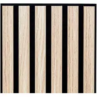 Atmosphera Créateur d'intérieur® Panneau décoratif mural Colva, beige, fond noir, 60x60 cm - Atmosphera, créateur d'intérieur
