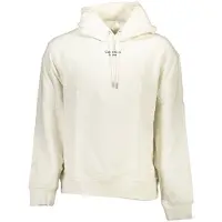 Calvin Klein Hommes, Pull-over, Bianco Cotton Mens Sweatshirt, Blanc, (L)