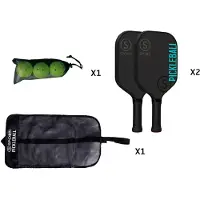Sporti France Indoor Wood Pickleball Set Noir