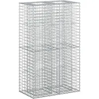 Syfax Lit surélevé gabion Argenté