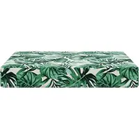 vidaXL Coussin de canapé d'extérieur Motif feuille 60 x 60 x 8 cm