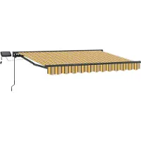 vidaXL Armature de store manuelle avec LED 2,5 x 2 m
