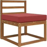 vidaXL Coussin De Canapé D'extérieur Bordeaux 60 X 60 X 8 Cm Polyester
