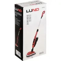 LUND Nettoyeur à vapeur - 1500W avec 8 accessoires - Set de 16 pièces - 2 en 1 - Rouge