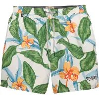Superdry Hawaiian Print 16 Swimming Shorts Bleu XL Homme