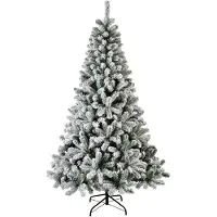 Everlands Snowy Monarch Christmas Tree 126x210 Cm Argenté
