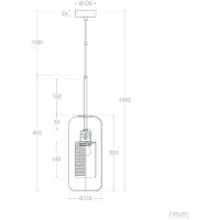 LEDKIA Suspension Métal Et Verre Julieta Lungo Doré