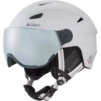 Cairn - Casque de ski/snowboard à visière - Electron Visor Blanc Mat - Taille 53-54 cm