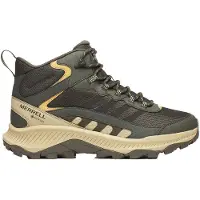 Merrell - Chaussures de randonnée journée en GORE-TEX - Speed Strike 2 Mid Gtx Beluga en Cuir - Taille 44,5 - Kaki