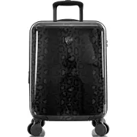 Heys Black Leopard Fashion Spinner -matkalaukku, Valise, Noir