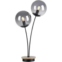 Paul Neuhaus GERDA WIDOW Lampe de table E14 max. 50 W, double, bois naturel 11390-79