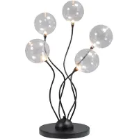 Masterlight Lampe de table LED Gio 5 lumières noir