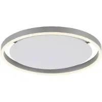 Paul Neuhaus Plafonnier LED, argent, intensité lumineuse variable, D 39,3 cm