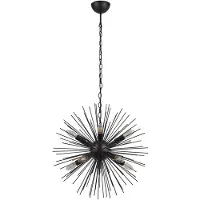 Searchlight Lampe suspendue noire Sputnik Ø 56 cm