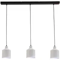 Masterlight Lampe de salle à manger Boris Concepto 3x14 noir avec du blanc