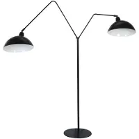 Light & Living Lampadaire noir Orion 2 lumières