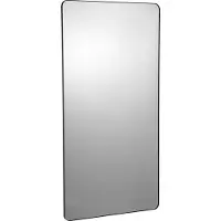 SucceBuy miroir de maquillage mural, 91,4 x 182,9 cm, 0,4 cm d'épaisseur, cadre en alliage d'aluminium, film antidéflagrant, anti-rayures, support en forme de Z, pour salle de bain/chambre/salon