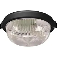 Silamp Plafonnier Étanche pour Ampoule E27 Noir