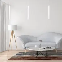 Silamp Suspension Luminaire GU10 IP20 50cm Blanche