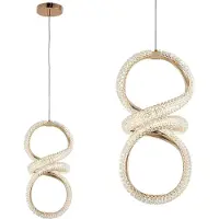 Toolight Lampe Suspendue G070-CP Gold