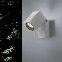 Silamp Applique Murale Argent LED IP44 Orientable pour ampoule GU10