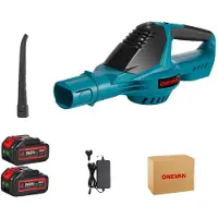 OEM Souffleur de feuilles, puissance de 5500 W, moteur sans balais, 2 batteries, prise UE