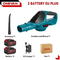 StarTech.com Souffleur à batterie - Souffleur de feuilles et de neige - Moteur sans balais - Vitesse de soufflage de 180 m/s - 5 vitesses - 5 500 W - 2 batteries 18 V incluses