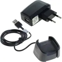 Subtel Chargeur pour montre connectée + Câble USB System Connector compatible avec - Adaptateur secteur 1A Câble charge rapide smartwatch gps sport fitness