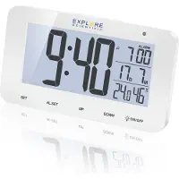 Explore Scientific RDC1004WHT Réveil Réveil numérique blanc