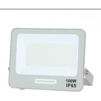 Silamp Projecteur LED SMD 100W Blanc IP65 - Câble 15cm - Blanc Neutre 4000K - 5500K