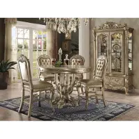 Xl Moebel Gmbh Designer Table à manger ronde Table ronde noble Table ronde Meubles classiques en bois nouveau