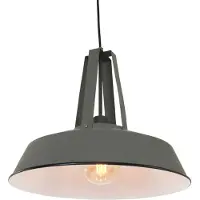 Steinhauer - suspension - Eden - gris - métal - Ø 42cm - E27 - 7704GR