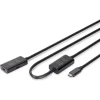 Digitus Da-73109 Usb-c To Usb-c Cable 10 M Argenté
