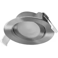 Osram Spot encastrable LED Spot Set, 4,9 W, 200 lm, 2700 K, Ø 90 mm, spot de plafond, 120°, nickel satiné, orientable, lot de 3