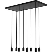 Segula Lampe pendante noire Madox 8 lumières