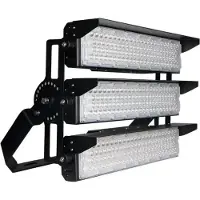 Silamp Projecteur LED Puissant Industriel 750W 170lm/W IP66 Noir Orientable - Blanc Neutre 4000K - 5500K