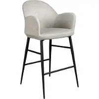 ANGEL CERDA SL Angel Cerdá Tabouret en tissu gris clair 4174